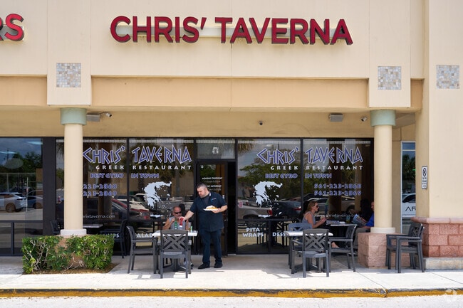 Enjoy a delicious Greek gyro at Chris's Taverna in High Ridge.