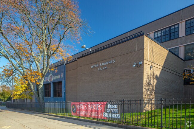 I.S. 24 Myra S. Barnes helps Bay Terrace youth build a strong foundation for future success.