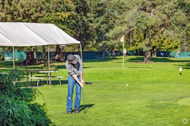Golf City Par Three in Northeast Corvallis, OR is a public golf course with mini golf.