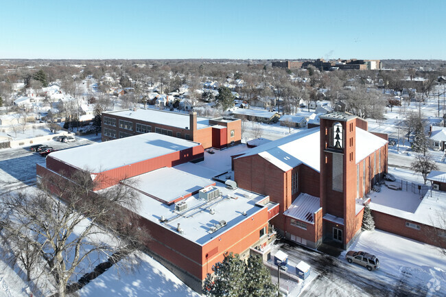 All Saints Academy lies near downtown St. Cloud.