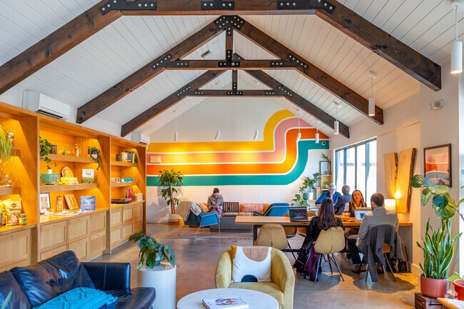 Locals can work inside Dawn Cafe and grab an espresso or latte.