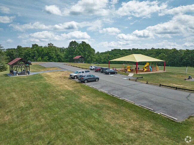 Kids love the playground pavilion in James S. Long Regional Park in  Virginia.
