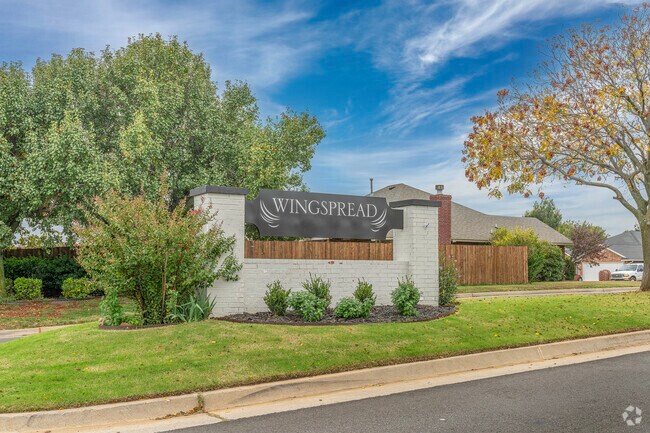 Welcome to Wingspread — where lush greenery and classic charm meet in Oklahoma City.