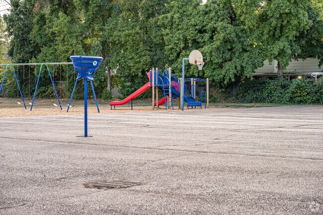Students love the playground at Takena Elementary School in Albany, Oregon.