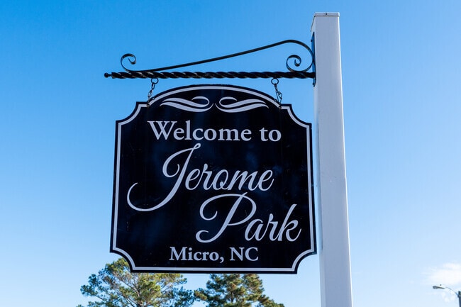 Jerome Park in Micro, NC is located in the center of town.