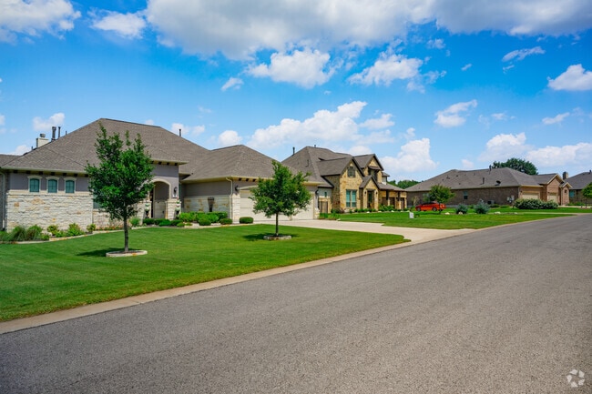 Harrison Hills homes have larger lots set back from the roadway.