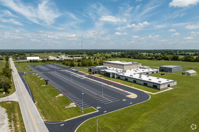 The Sparta High School campus is located just east of the town of Sparta.