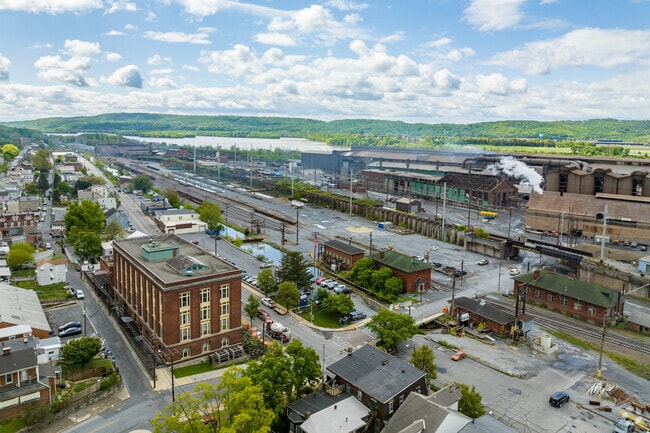 Steelton's Steel Mill still employs steel workers in the neighborhood and dominates the area.