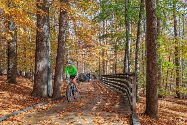 Locals enjoy cycling through Matthew Henson State Park.
