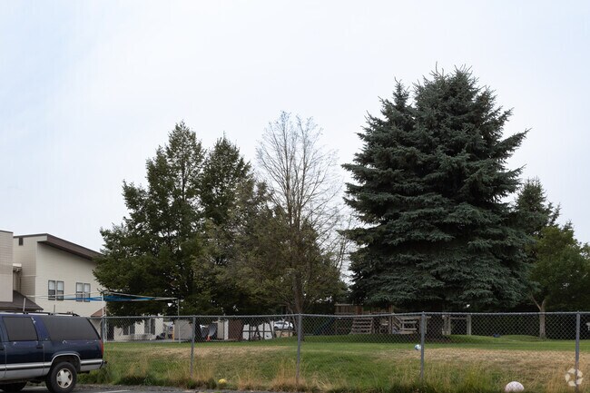 North playground at Little Friends Pre K school in Ramsey Woodland.