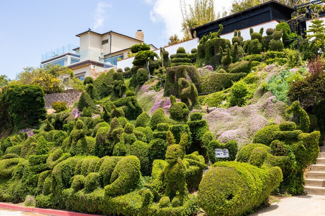 Harper's Topiary Garden located in Middletown is a must see for San Diego. It features intricate trimmed bushes with distinguished characters.