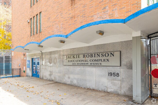 Central Park East High School in Harlem is in the Jacki Robinson Educational Complex.