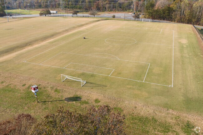 One of the Bryan park soccer fields.