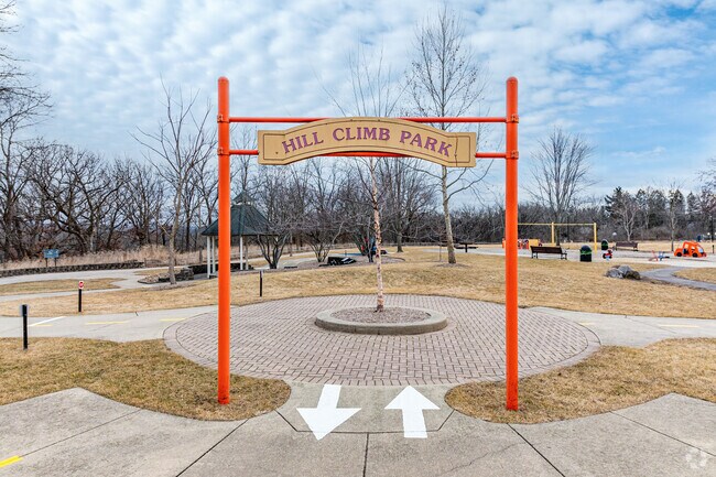 Hill Climb Park features a well-maintained playground for Algonquin residents to enjoy.