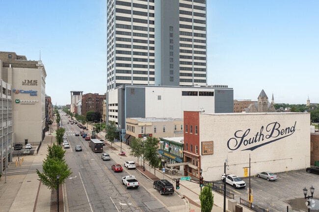South Bend is just across the St Joseph river from Harter Heights.