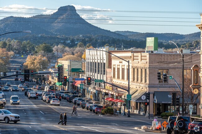 Downtown Prescott is the commercial heart of the city, hosting many different stores and stands.