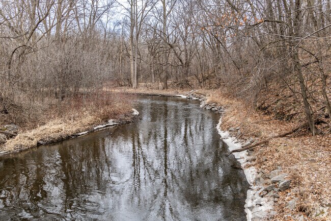 Tranquil Rice Creek flows through the Rice Creek Terrace West neighborhood and provides a taste of nature in the midst of the busy city.