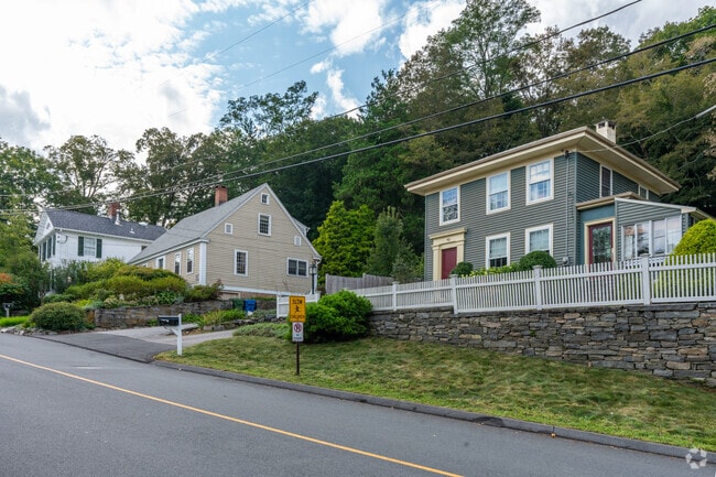 Charming Colonial style homes line the residential streets of Chester.