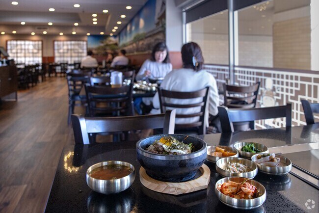 Enjoy gourmet Korean barbecue at the Chicago Galbi House at Woodland Commons.