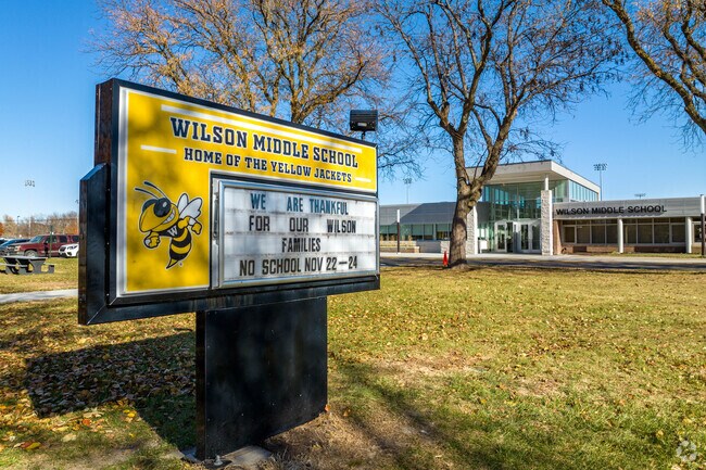 Woodrow Wilson Middle School serves students from 6th through 8th grade.