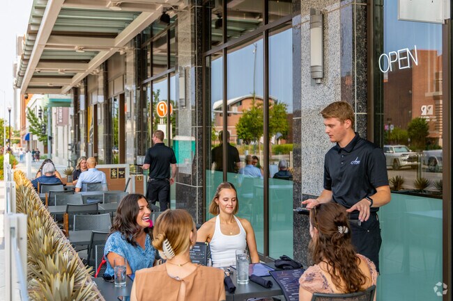 Greater South features numerous restaurants that offer outdoor dining during the cooler days.