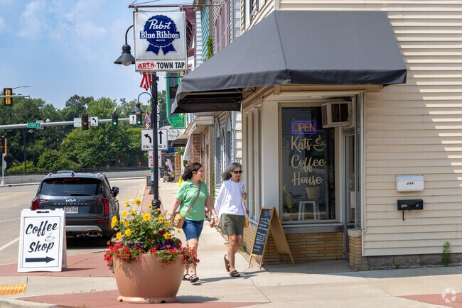 Early risers head to Kat's Coffee House for fresh brews and friendly faces.