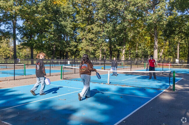Studebaker Park has great courts for a pickleball game in Middlebury South.