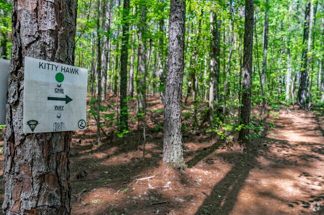 Charlotte Airline Bike Park has an extensive and continuously growing trail system.
