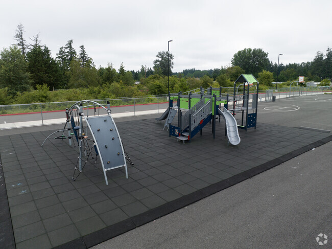 Harvard Elementary School has a playground that students can use during recess.