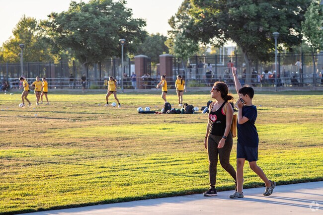Ayala Park is a great place to take an evening stroll in College Park.