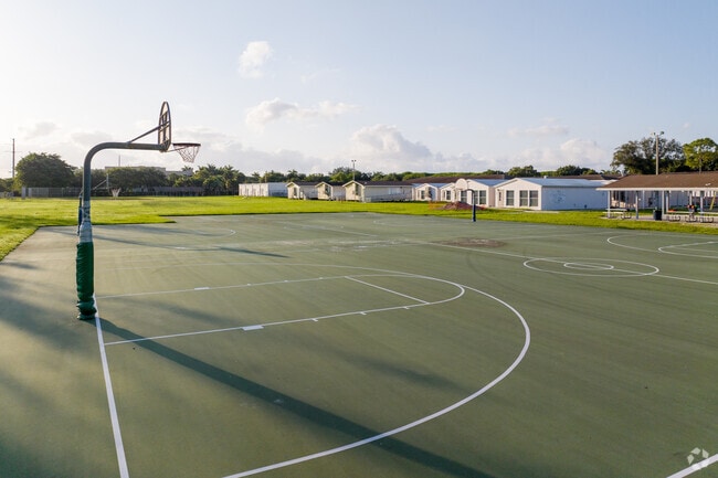 Basketball court at Calusa Elementary School.
