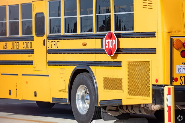 Elliott Elementary School provides buses for Cypress students.