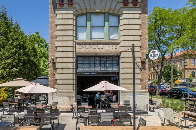 Have a juicy burger stacked with smoked cheddar and Memphis BBQ sauce at Nation Kitchen and Bar in Westwood.