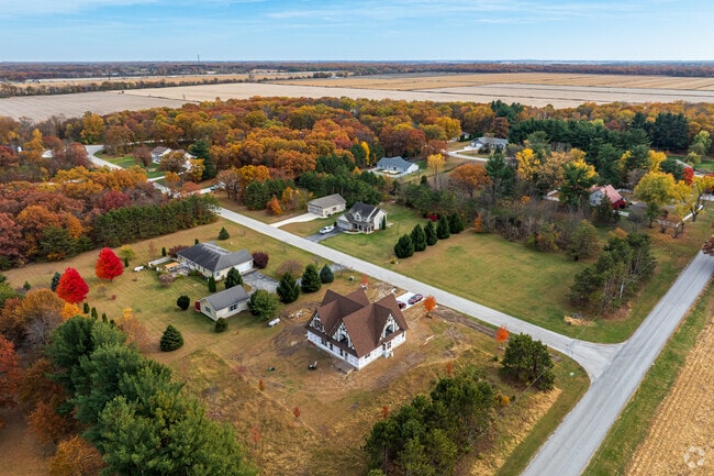 Homes can be found on spacious lots near farmland in Lake Village.