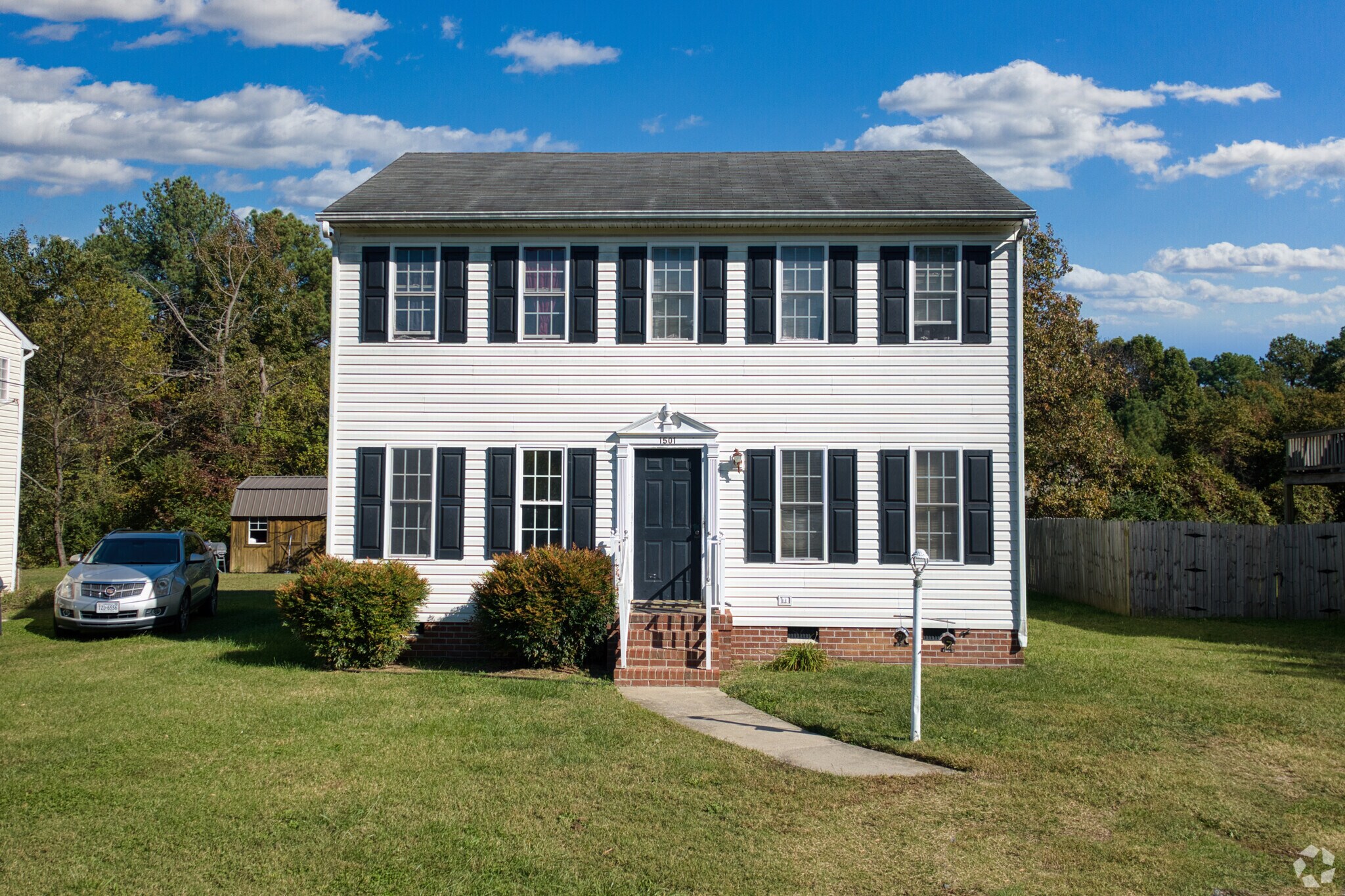 Colonial Revival homes are sprinkled throughout the Cofer neighborhood.