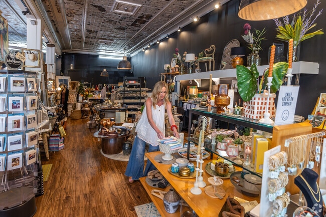 Bent Fork Art Studio and Boutique in Angola features home decor as well as women's fashion.