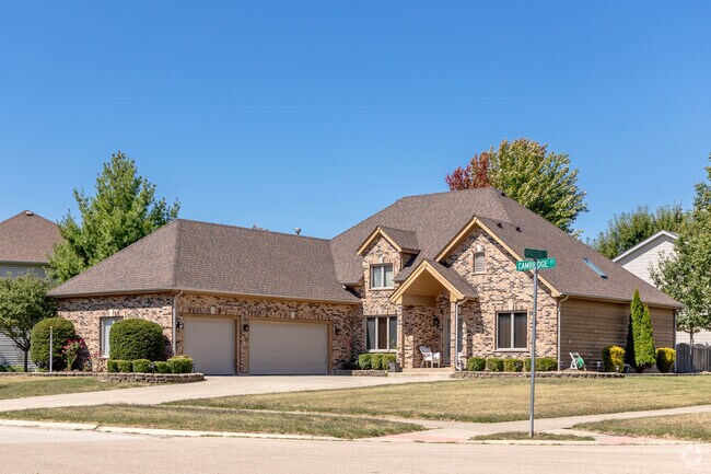Large brick traditional homes can be found throughout South Oswego.