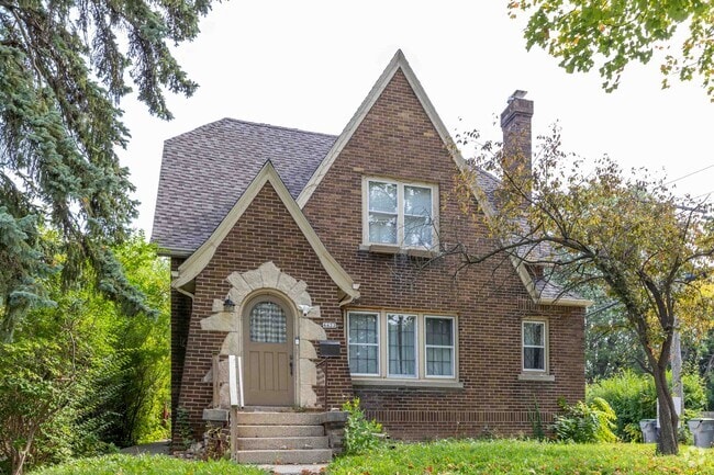 Tudor-style homes line the streets of Columbus Park, Milwaukee.