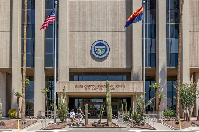 Governmental Mall residents attended to business at the State Capitol Executive Tower.