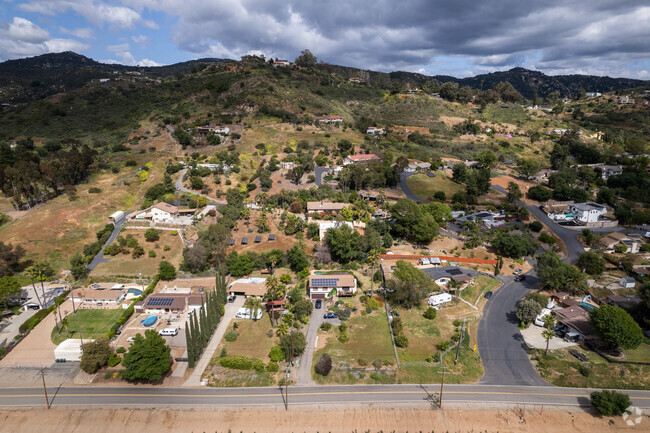 The Main Road Separates the Different Style of Homes on the Ridge in North Ridge Escondido