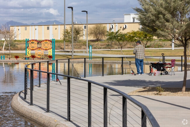 Grab a fishing pole and a buddy, then head down to Festival Fields Park in Avondale to relax.