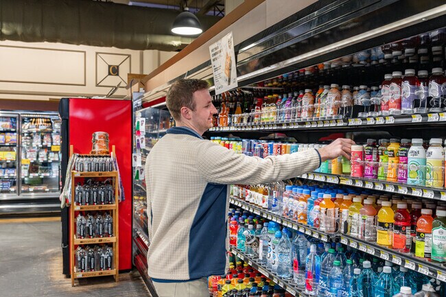 West Bank residents can cross the river to Constantino's Market for their grocery needs.