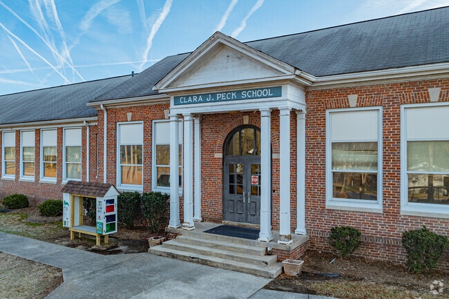 Peck Elementary School entrance.
