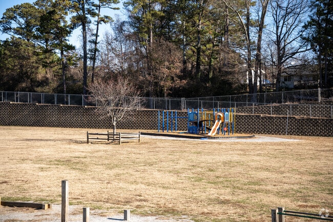 Jenkins Elementary School has a large playground suitable for students of all ages.