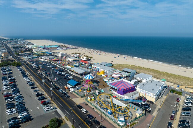 A great view of Jenkinson's boardwalk and amusement park in Point Pleasant Beach.