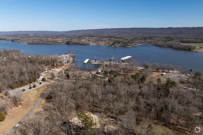 Jackson County Park has an RV park, water access, cabins for rent, and a large playground.