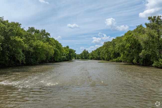 The Salt River flows directly through Shepherdsville, eventually merging with the Ohio River.