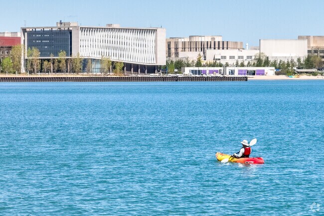 Residents of Crown Park can head over to Lake Michigan for water sports.