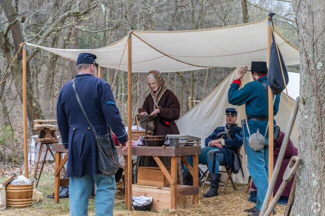 Civil War reenactments are a highlight of New Brighton’s Maple Syrup & Music Festival.