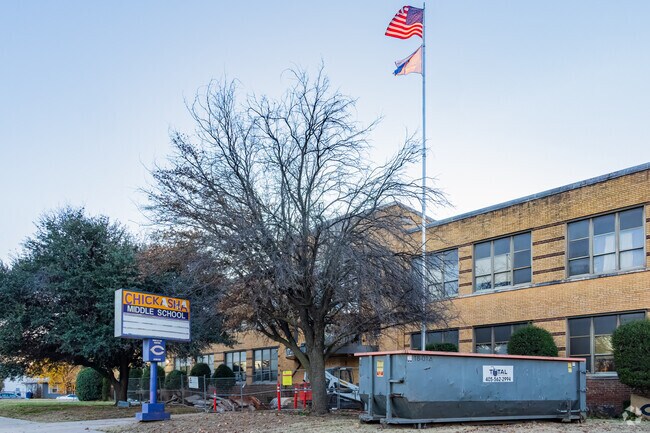 Here is the signage of the Chickasha Middle School